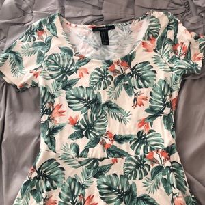 tropical print dress